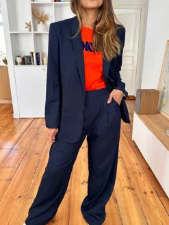 Shop Loëla Pantalon Paoline MARINE