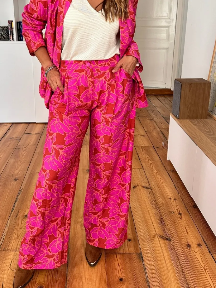 Online Loëla Pantalon Perla BICOLORE