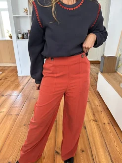 Flash Sale Loëla Pantalon Sabrina TERRACOTA
