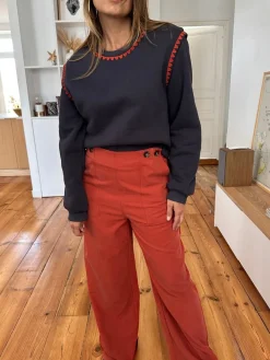 Flash Sale Loëla Pantalon Sabrina TERRACOTA