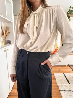 Flash Sale Loëla Pantalon Sally RAYURES BLEU