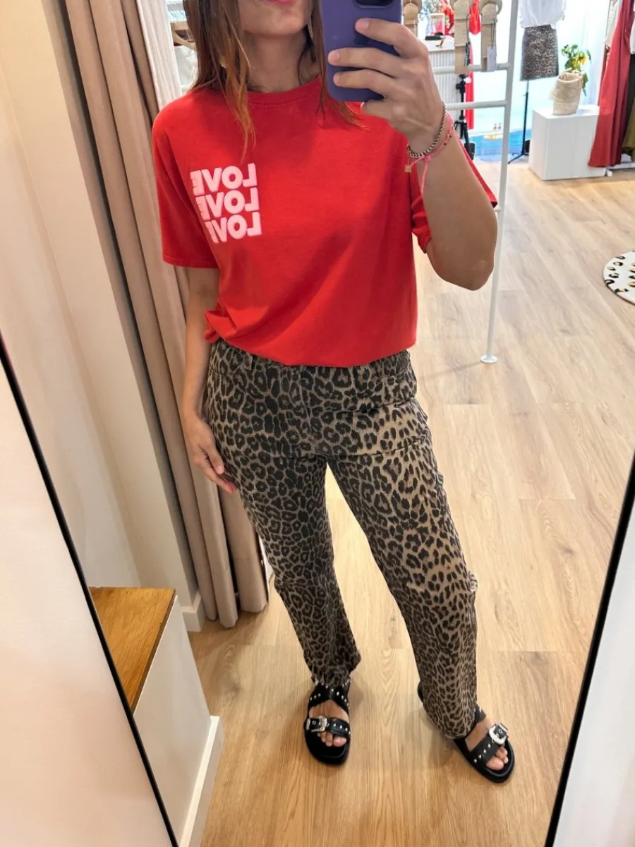 Cheap Loëla Pantalon Solange LEOPARD