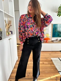 Online Loëla Pantalon Victorine NOIR