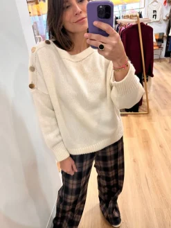 Clearance Loëla Pull Lotefa ECRU