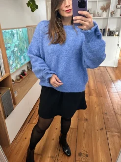 Shop Loëla Pull Martha BLEU