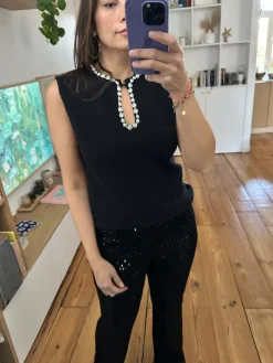 Discount Loëla Pull Moss NOIR