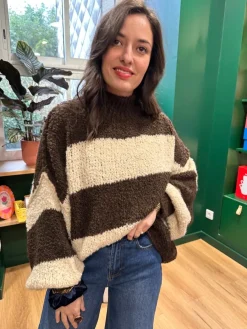 Store Loëla Pull Paris CHOCO