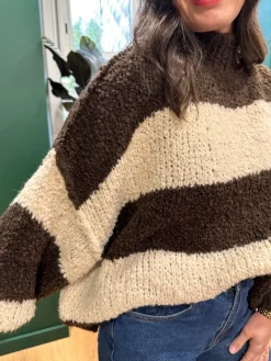 Store Loëla Pull Paris CHOCO