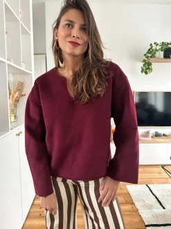 Outlet Loëla Pull Vivian BORDEAUX