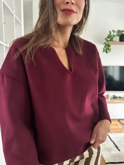 Outlet Loëla Pull Vivian BORDEAUX