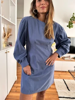 New Loëla Robe Blandine BLEU