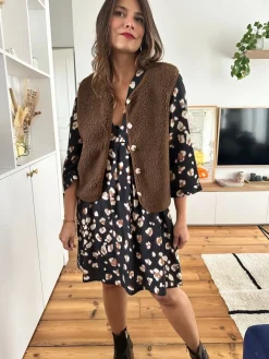 Sale Loëla Robe Carla NOIR LEO