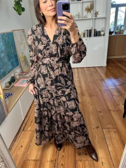 Cheap Loëla Robe Josephine NOIR