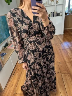 Cheap Loëla Robe Josephine NOIR