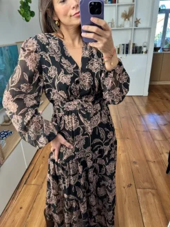 Cheap Loëla Robe Josephine NOIR