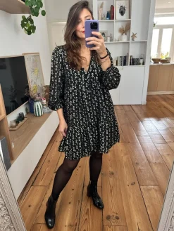 Fashion Loëla Robe Lais NOIR1