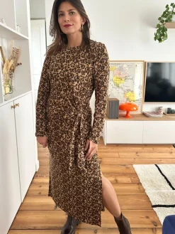 Sale Loëla Robe Lyanna CHOCO LEO