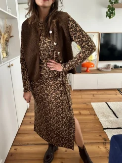 Sale Loëla Robe Lyanna CHOCO LEO