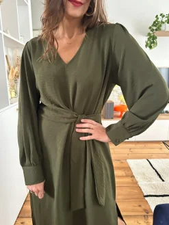 Best Loëla Robe Marcia KAKI