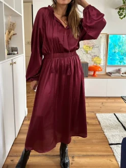Cheap Loëla Robe Oxence BORDEAUX