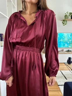 Cheap Loëla Robe Oxence BORDEAUX