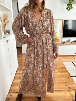 Shop Loëla Robe Rebecca BEIGE