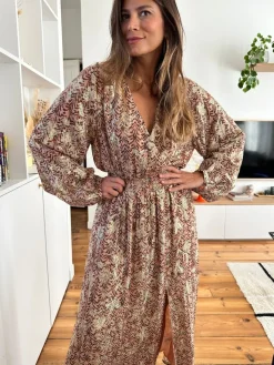 Shop Loëla Robe Rebecca BEIGE