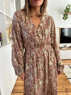 Shop Loëla Robe Rebecca BEIGE