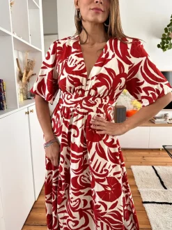 Fashion Loëla Robe Sandra ROUGE