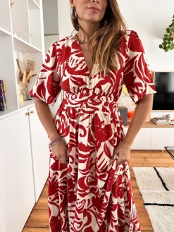 Fashion Loëla Robe Sandra ROUGE