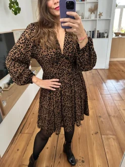 Outlet Loëla Robe Sylvie CAMEL1