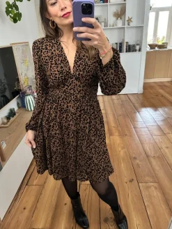 Outlet Loëla Robe Sylvie CAMEL1