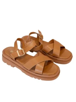 Shop Loëla Sandales Vecchio CAMEL