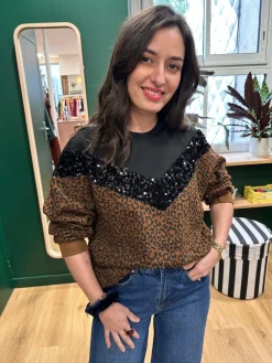 New Loëla Sweat Patty MARRON