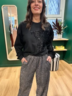 Cheap Loëla Sweat Star NOIR