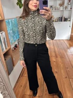 Hot Loëla Top Gaya NOIR