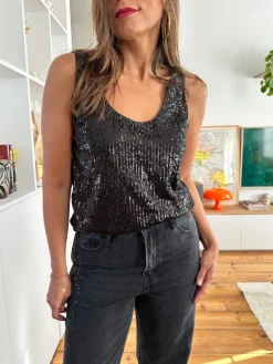 Discount Loëla Top Ode NOIR