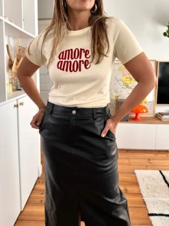 Online Loëla T-shirt Nicolette BEIGE