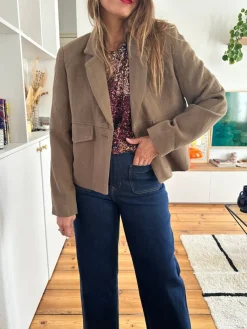 Cheap Loëla Veste Alaia CAMEL